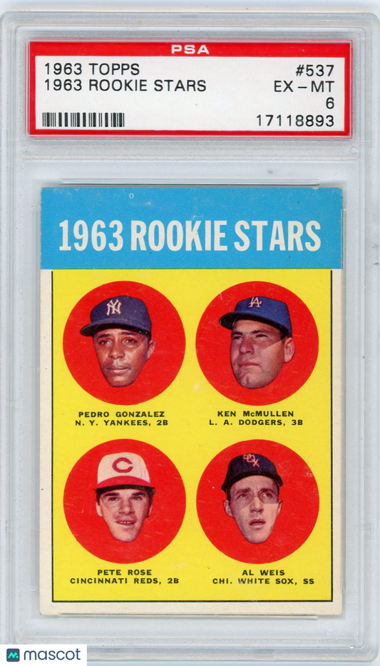 1963 Topps 1963 Rookie Stars #537 PSA 6
