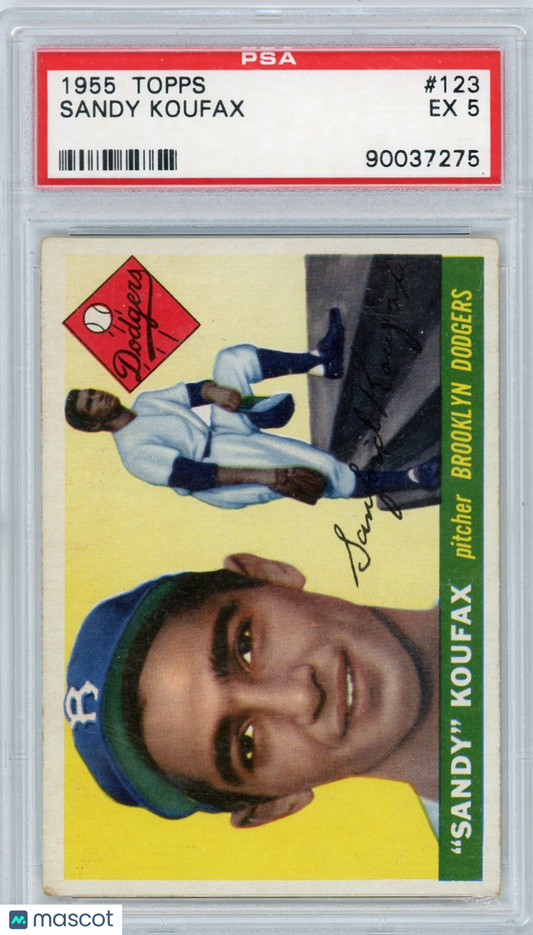 1955 Topps Sandy Koufax #123 PSA 5