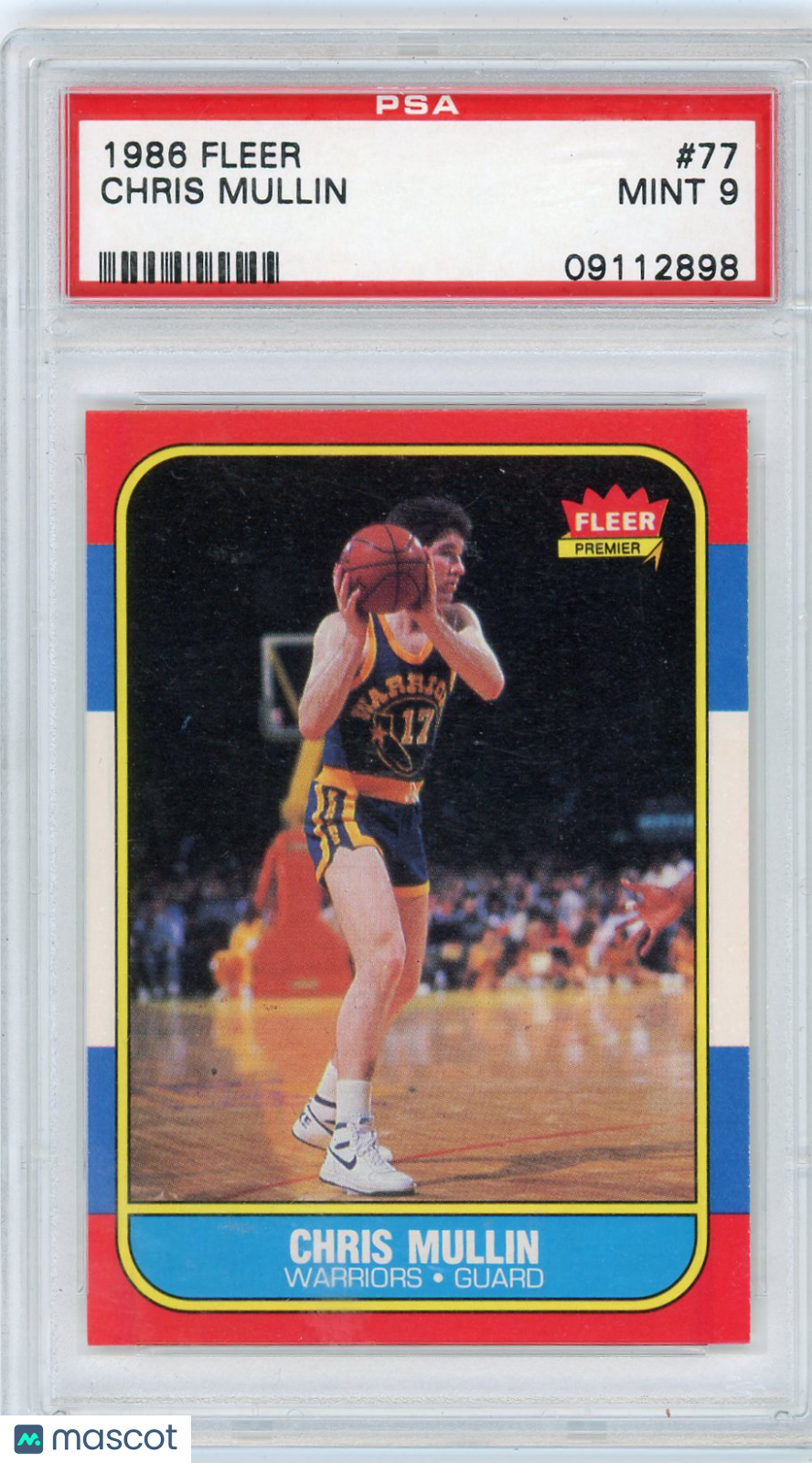 1986 Fleer Chris Mullin #77 PSA 9