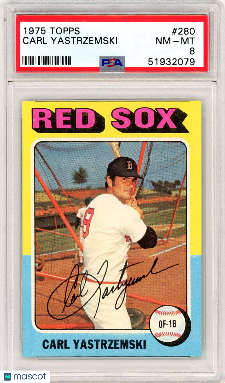 1975 Topps Carl Yastrzemski #280 PSA 8