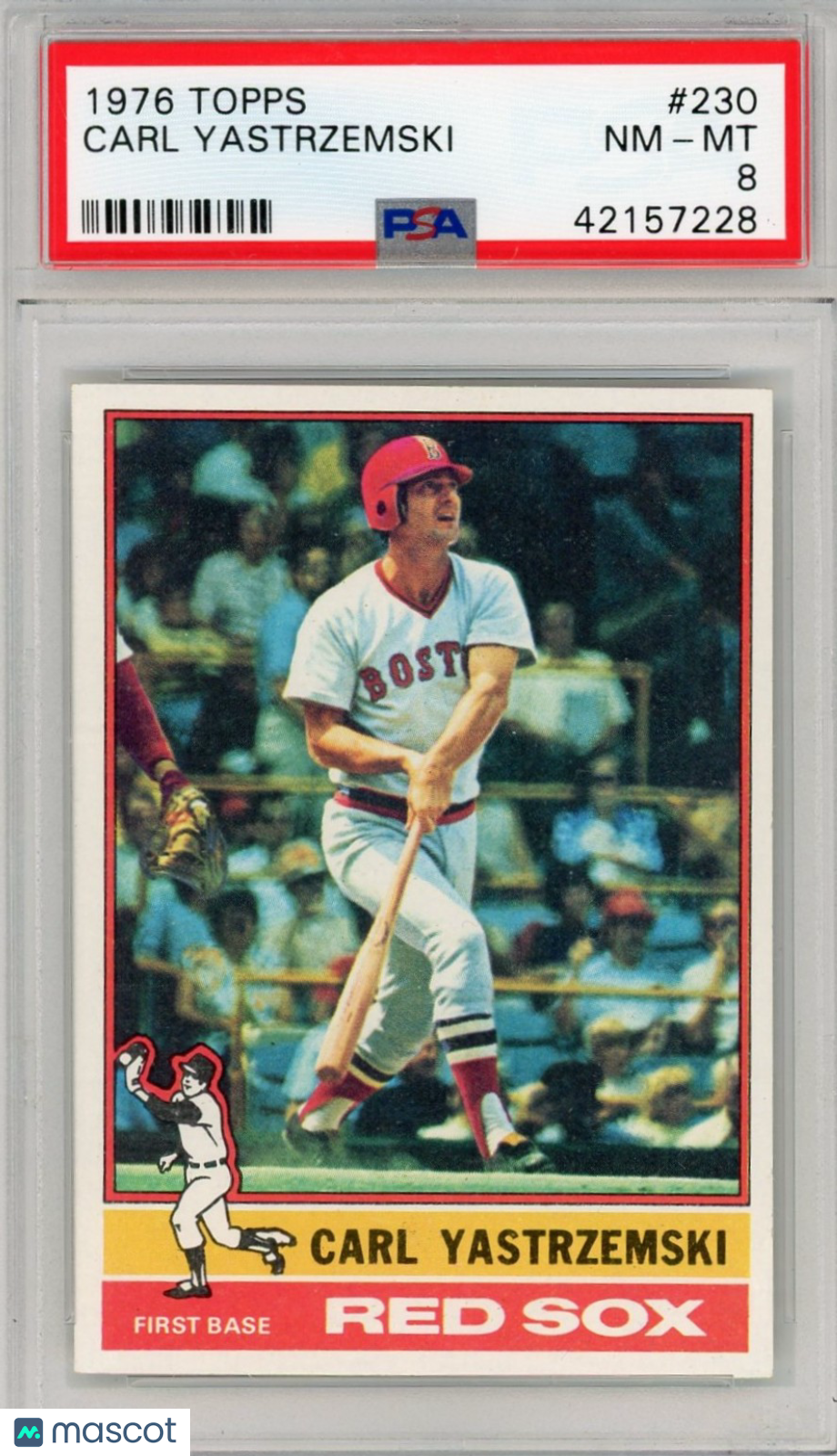 1976 Topps Carl Yastrzemski #230 PSA 8