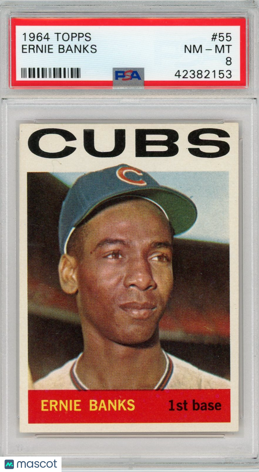 1964 Topps Ernie Banks #55 PSA 8