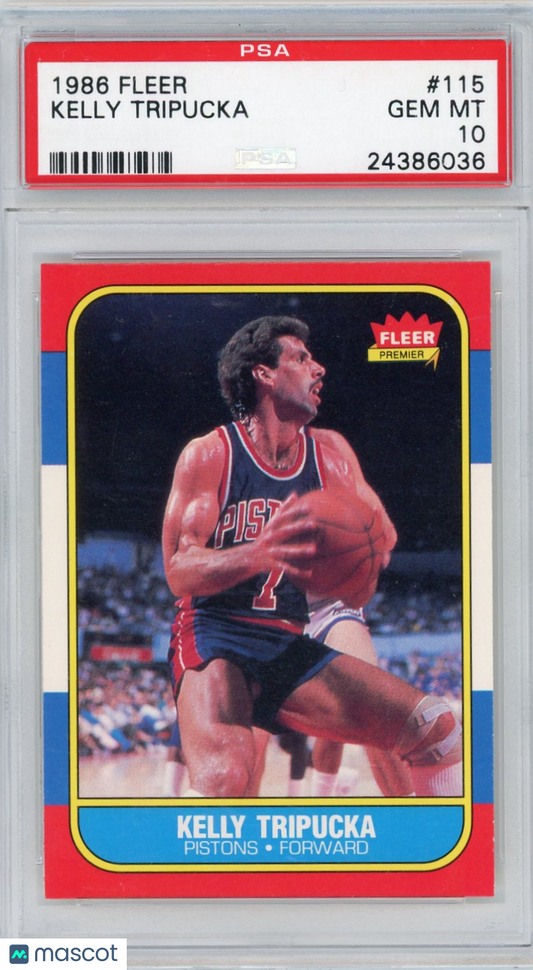 1986 Fleer Kelly Tripucka #115 PSA 10