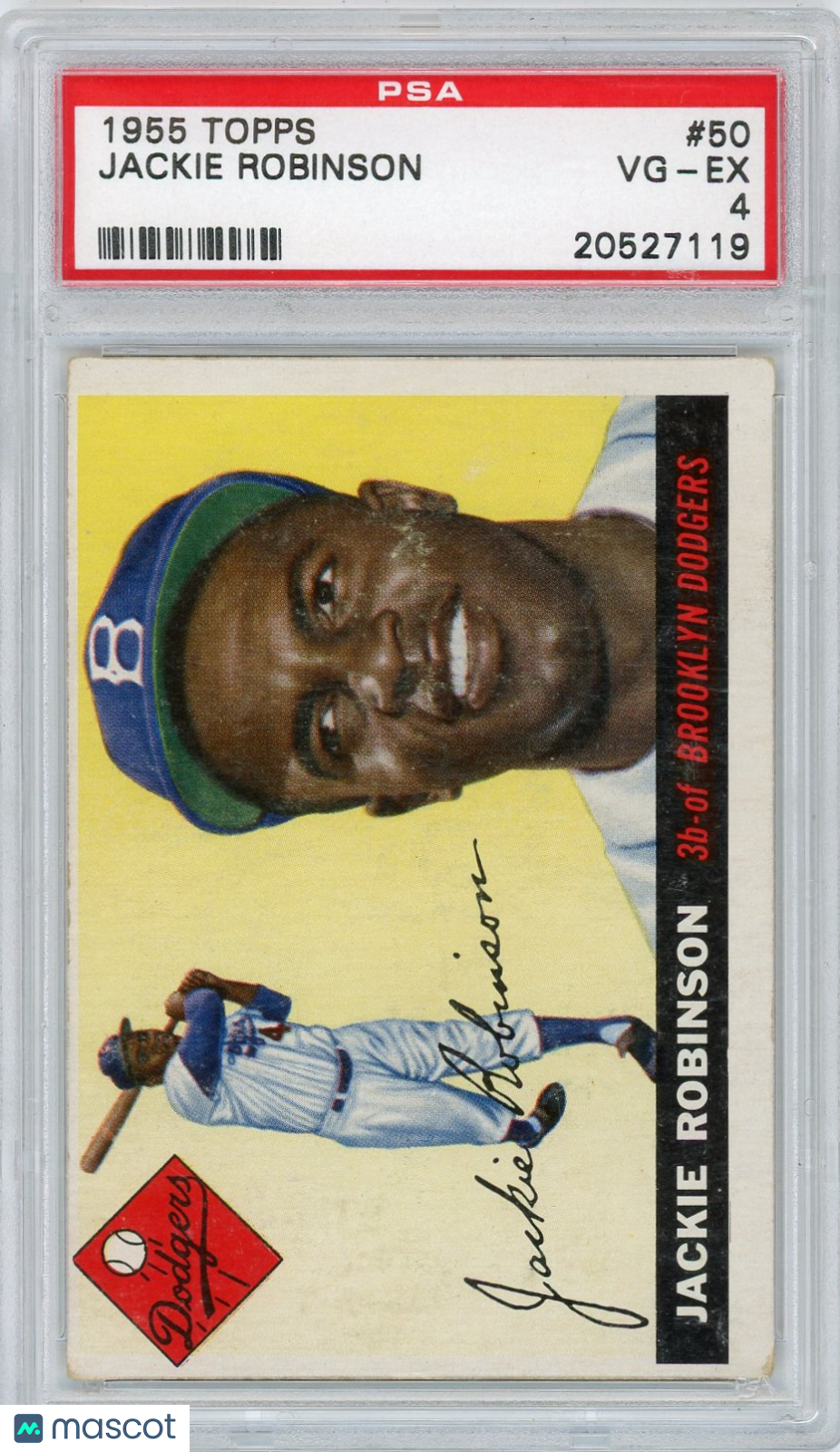 1955 Topps Jackie Robinson #50 PSA 4