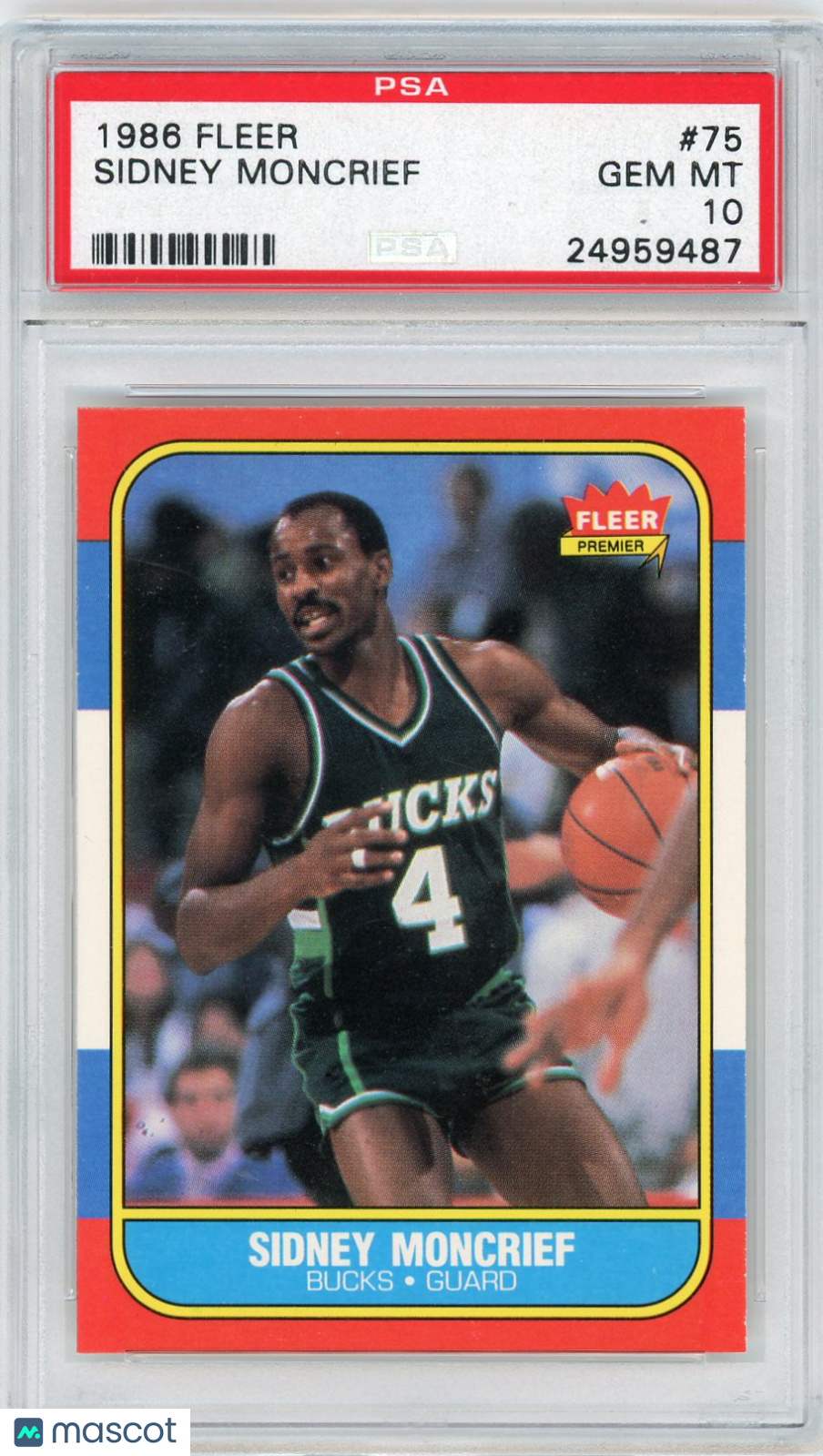 1986 Fleer Sidney Moncrief #75 PSA 10