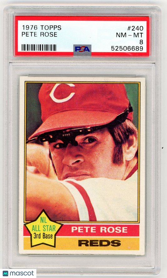 1976 Topps Pete Rose #240 PSA 8