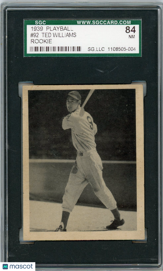 1939 Playball Ted Williams #92 SGC 7