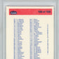 1986 Fleer Checklist 1-132 #132 PSA 10