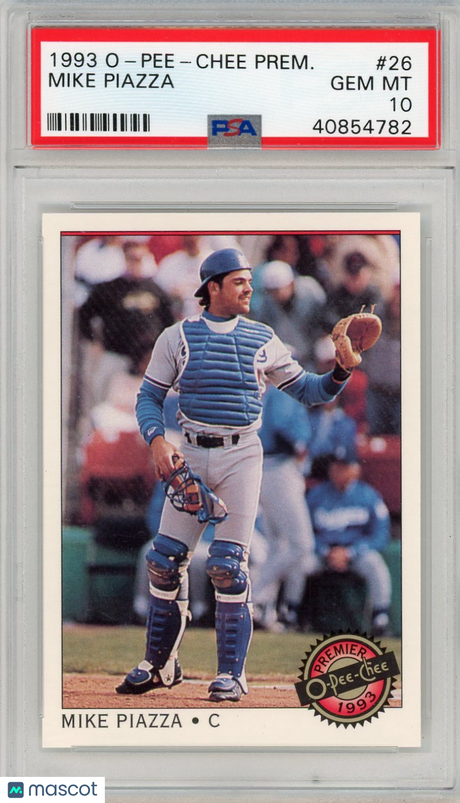 1993 O-Pee-Chee Premier Mike Piazza #26 PSA 10