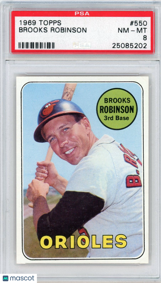 1969 Topps Brooks Robinson #550 PSA 8