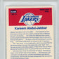 1986 Fleer Sticker K. Abdul-Jabbar #1 PSA 8
