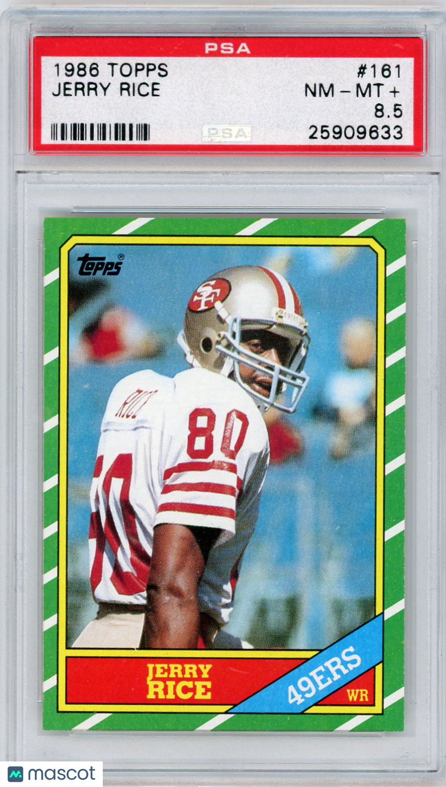 1986 Topps Jerry Rice #161 PSA 8.5
