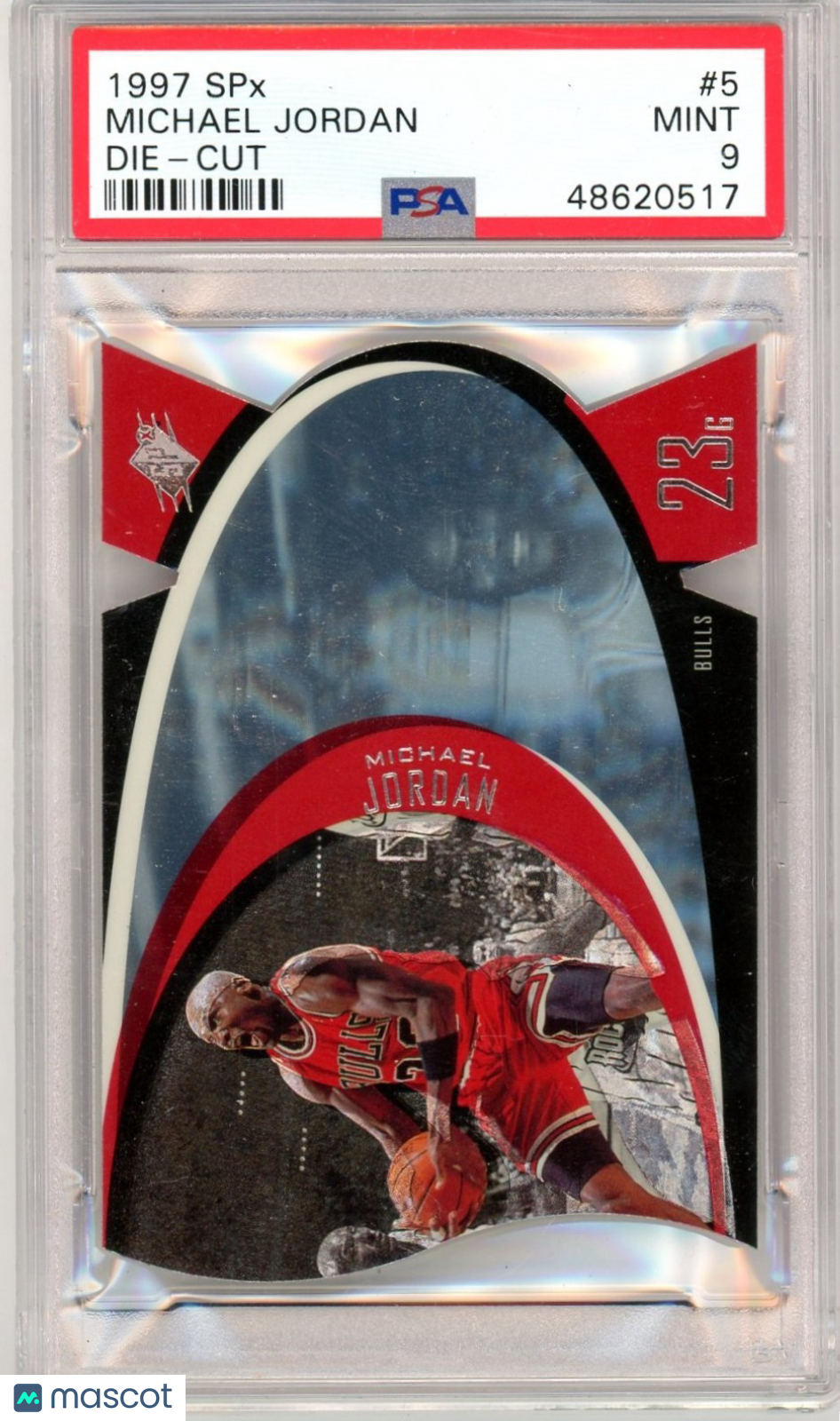 1997 SPX Die-Cut Michael Jordan #5 PSA 9