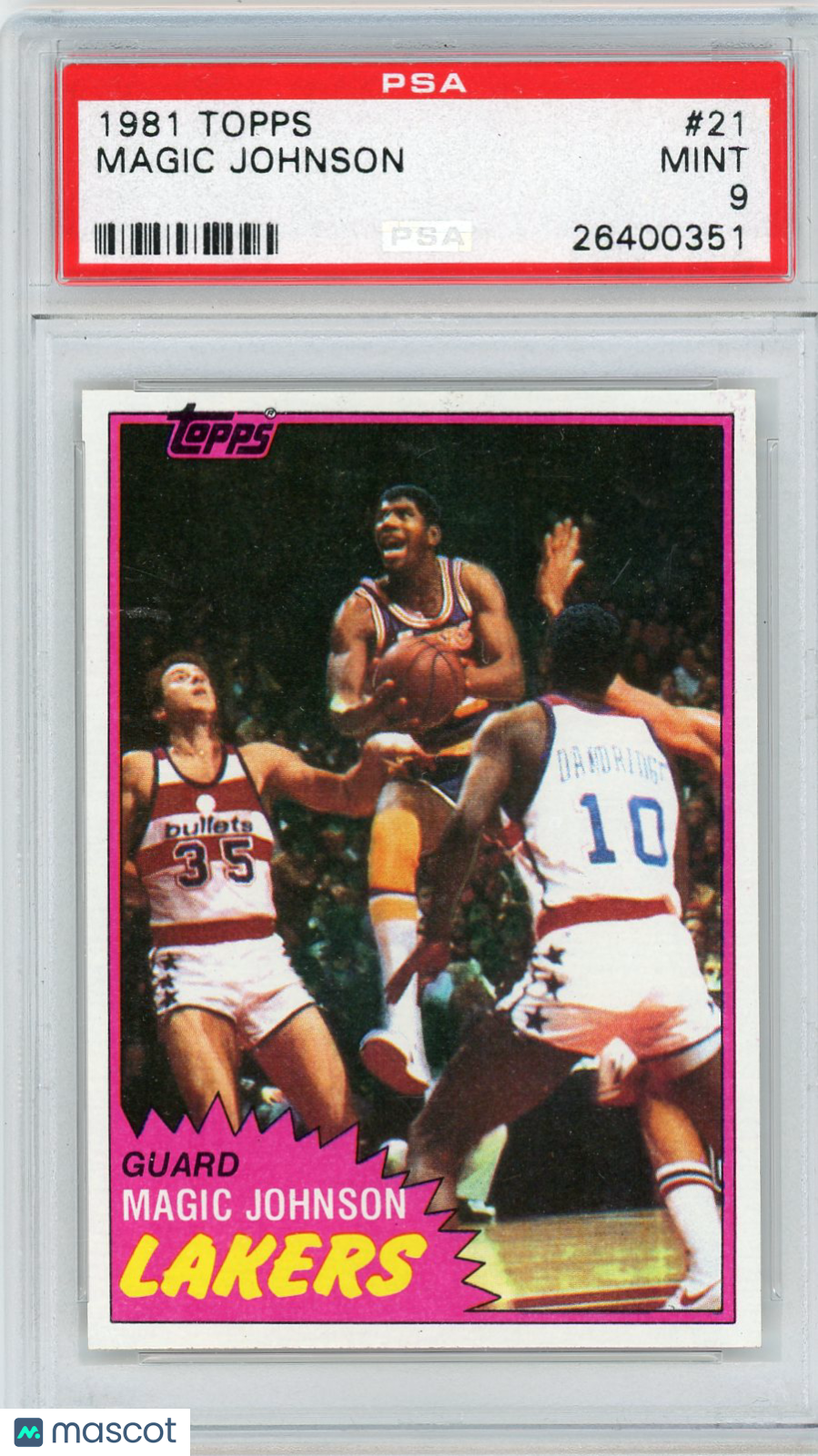 1981 Topps Magic Johnson #21 PSA 9