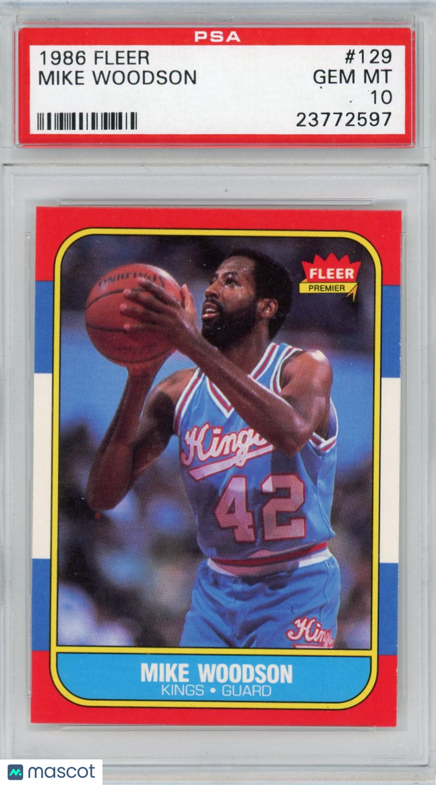 1986 Fleer Mike Woodson #129 PSA 10