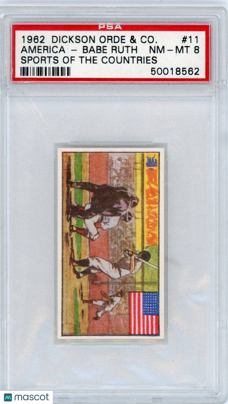 1962 Dickson Orde & Co Sports Of The Countries America #11 PSA 8