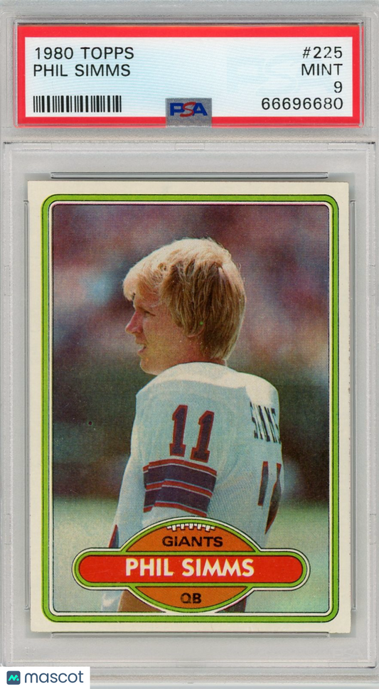 1980 Topps Phil Simms #225 PSA 9