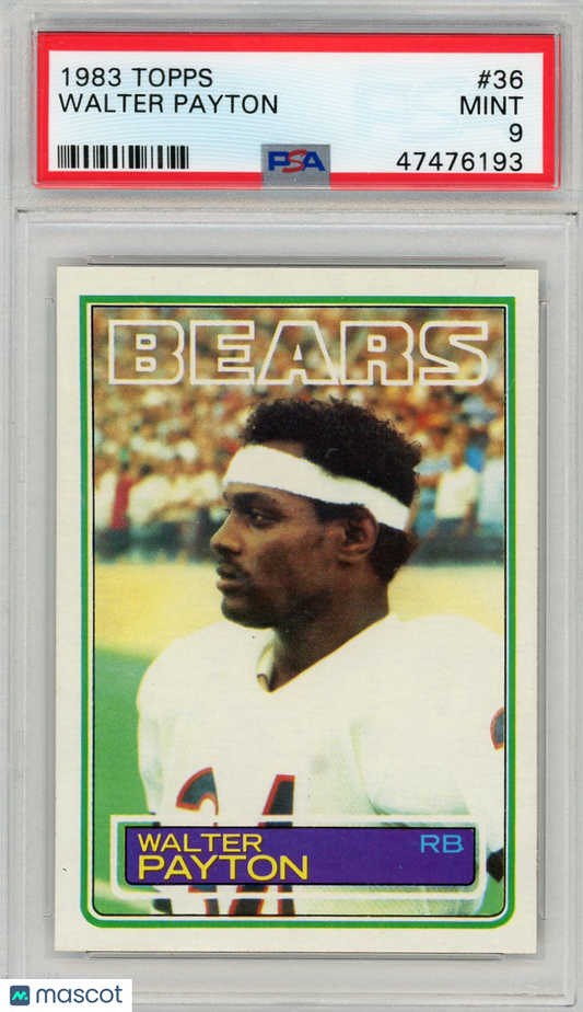 1983 Topps Walter Payton #36 PSA 9
