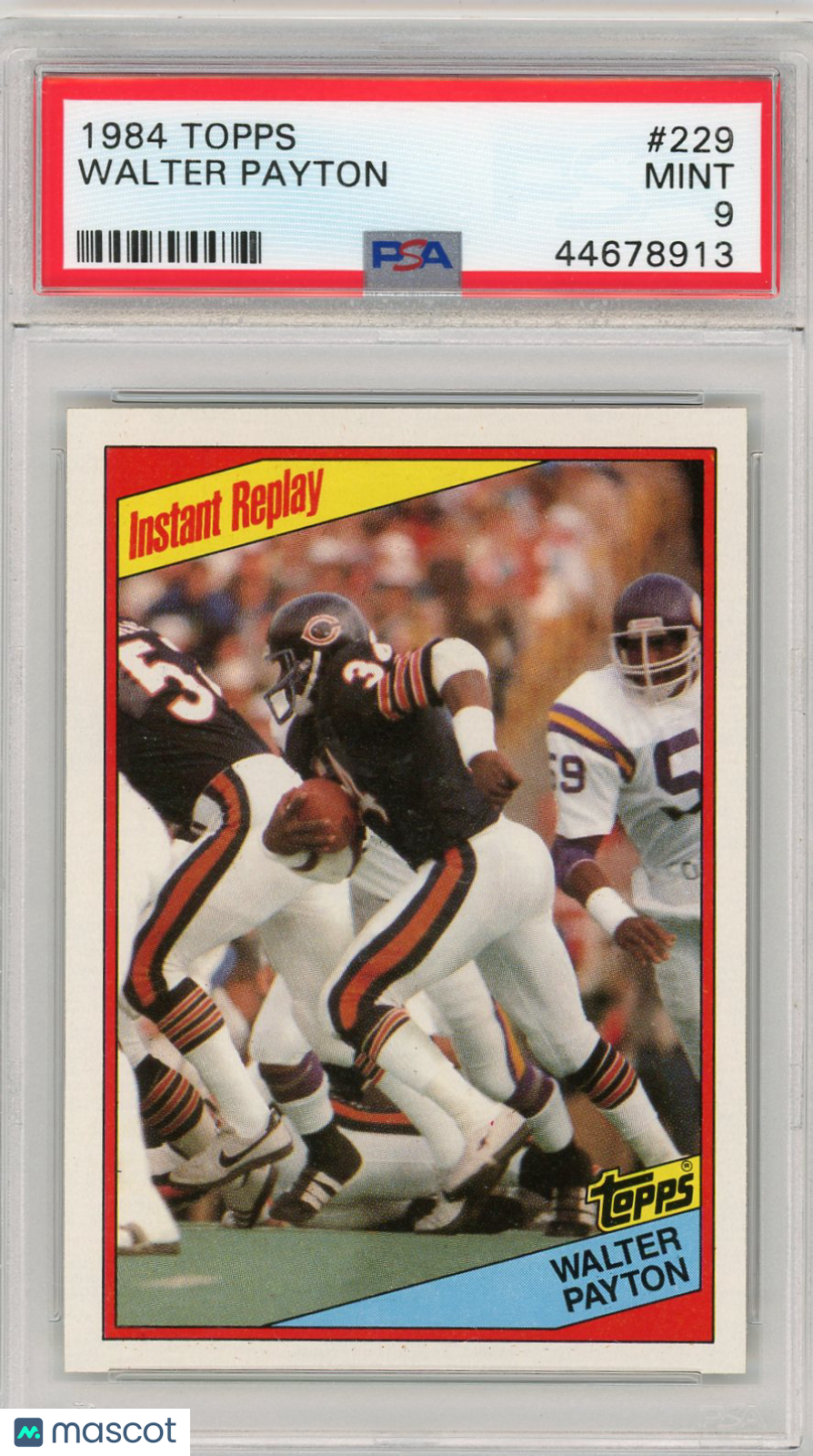 1984 Topps Walter Payton #229 PSA 9