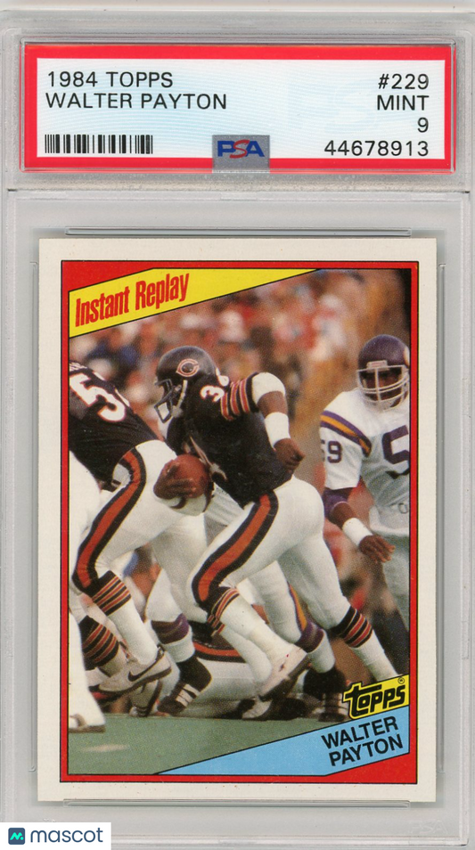 1984 Topps Walter Payton #229 PSA 9