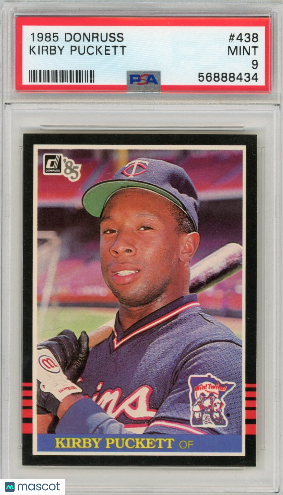 1985 Donruss Kirby Puckett #438 PSA 9