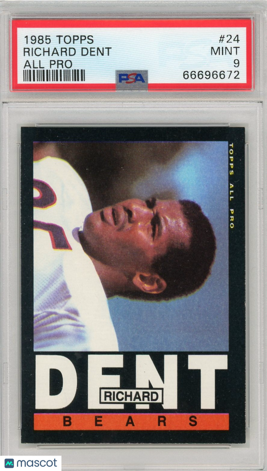 1985 Topps Richard Dent #24 All Pro PSA 9