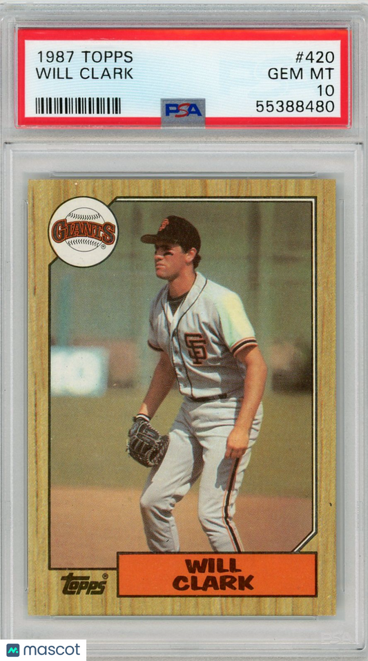 1987 Topps Will Clark #420 PSA 10