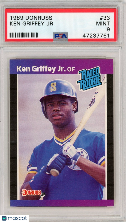 1989 Donruss Ken Griffey JR. #33 PSA 9