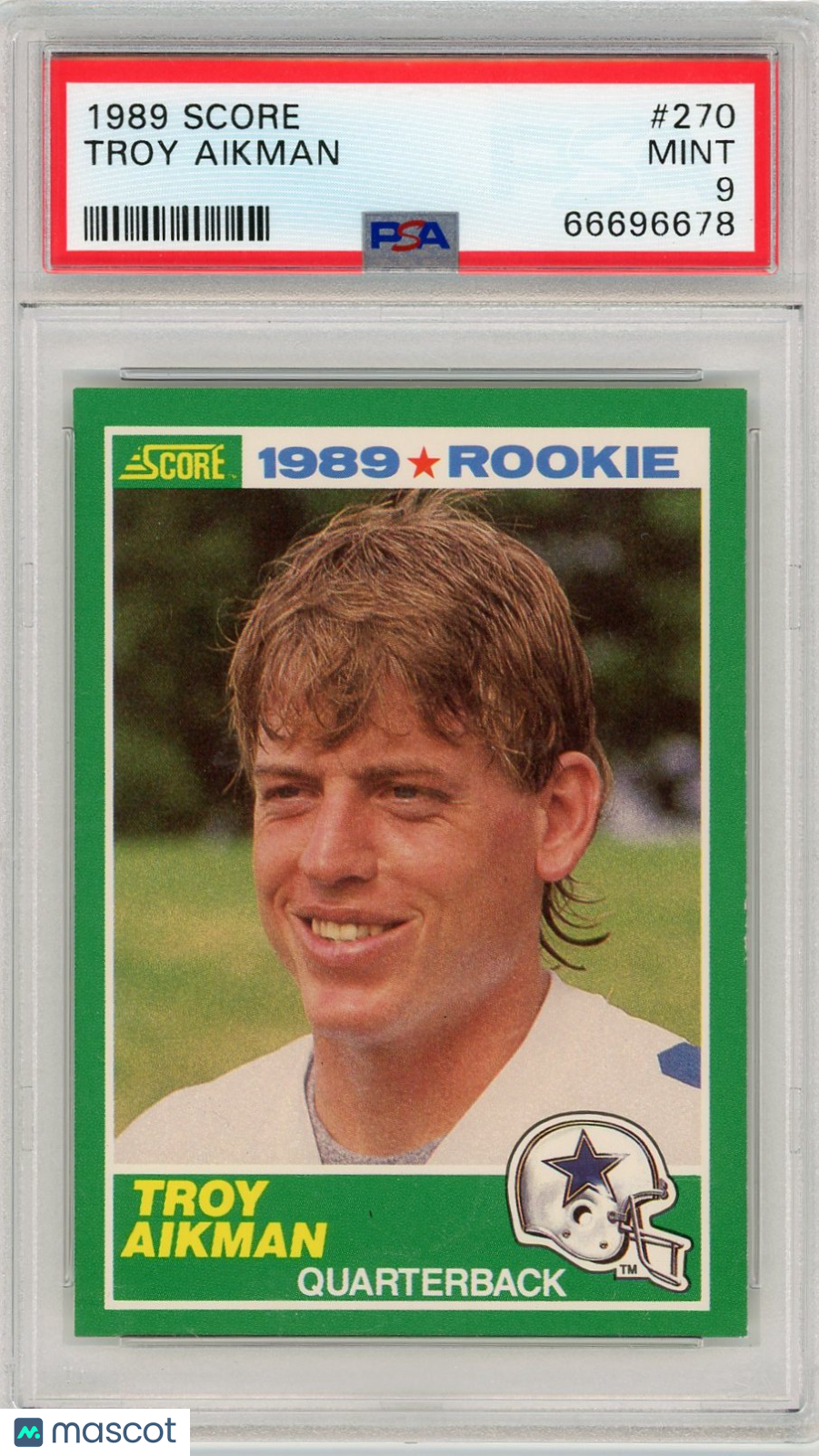 1989 Score Troy Aikman #270 PSA 9