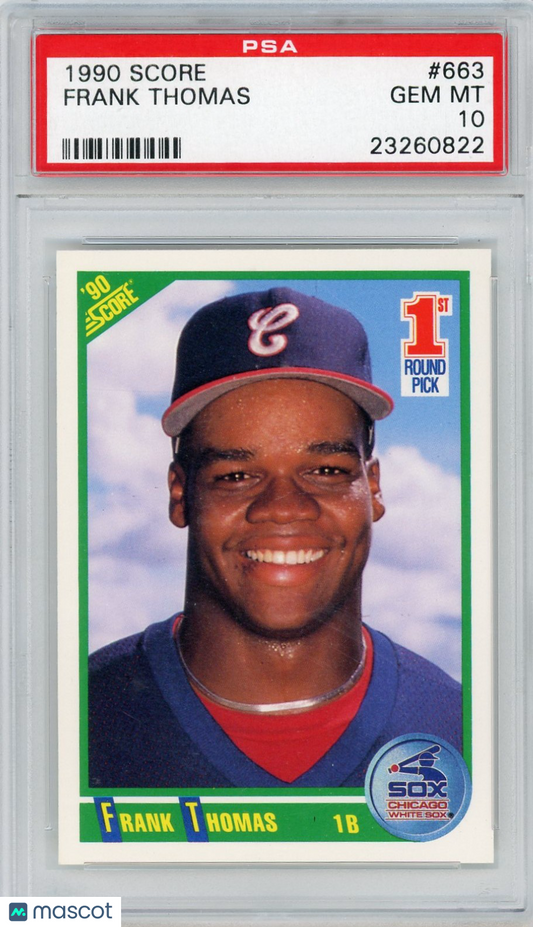 1990 Score Frank Thomas #663 PSA 10