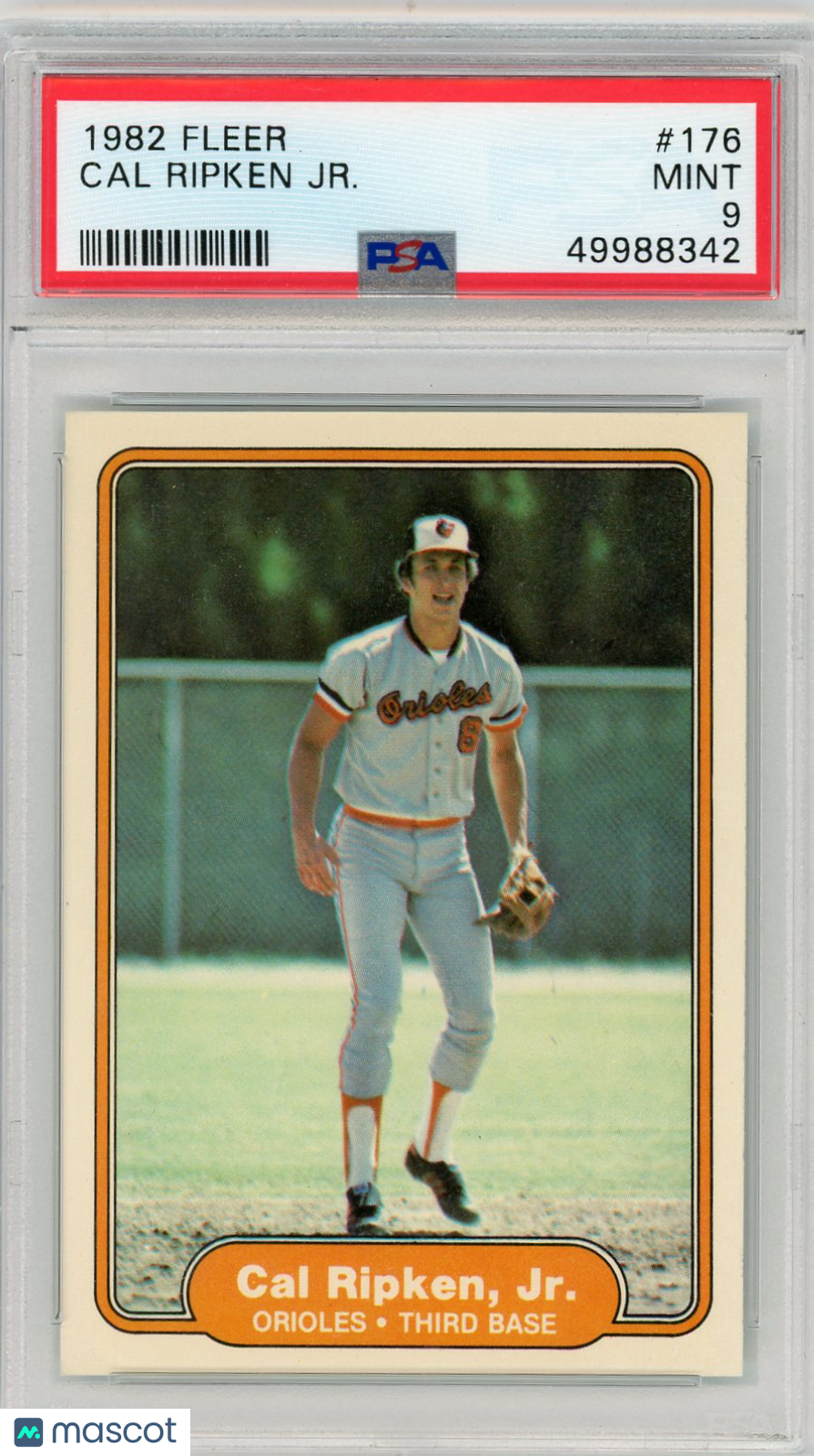 1982 Fleer Cal Ripken JR. #176 PSA 9