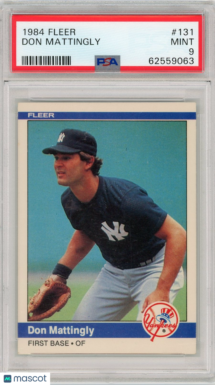 1984 Fleer Don Mattingly #131 PSA 9