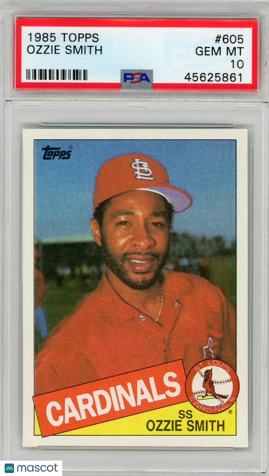 1985 Topps Ozzie Smith #605 PSA 10