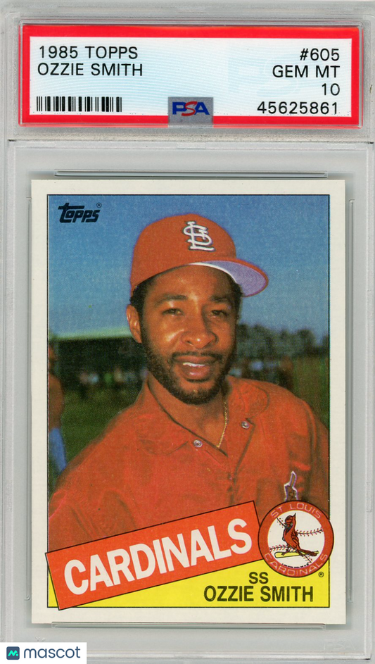 1985 Topps Ozzie Smith #605 PSA 10