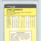 1986 Fleer Update Jose Canseco #U-20 PSA 10