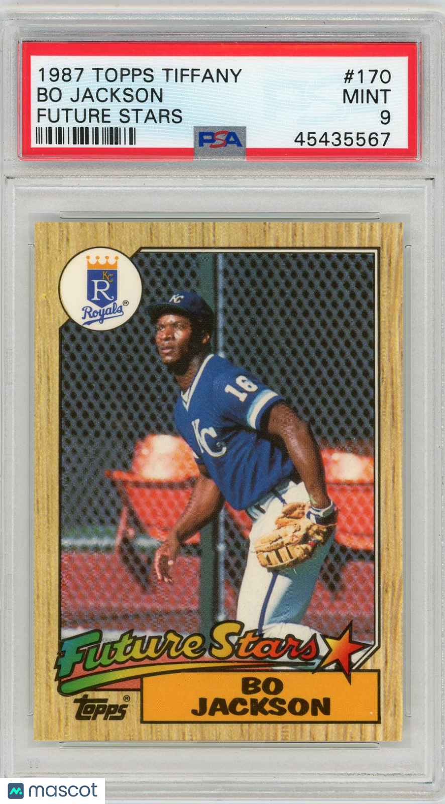1987 Topps Tiffany Bo Jackson #170 Future Stars PSA 9