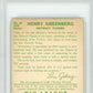 1934 Goudey Hank Greenberg #62 PSA 5