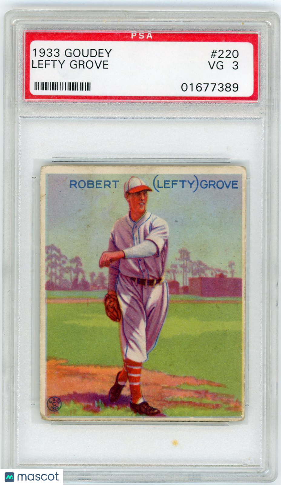 1933 Goudey Lefty Grove #220 PSA 3