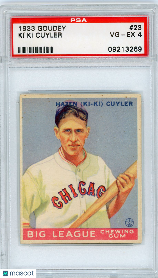 1933 Goudey Ki Ki Cuyler #23 PSA 4