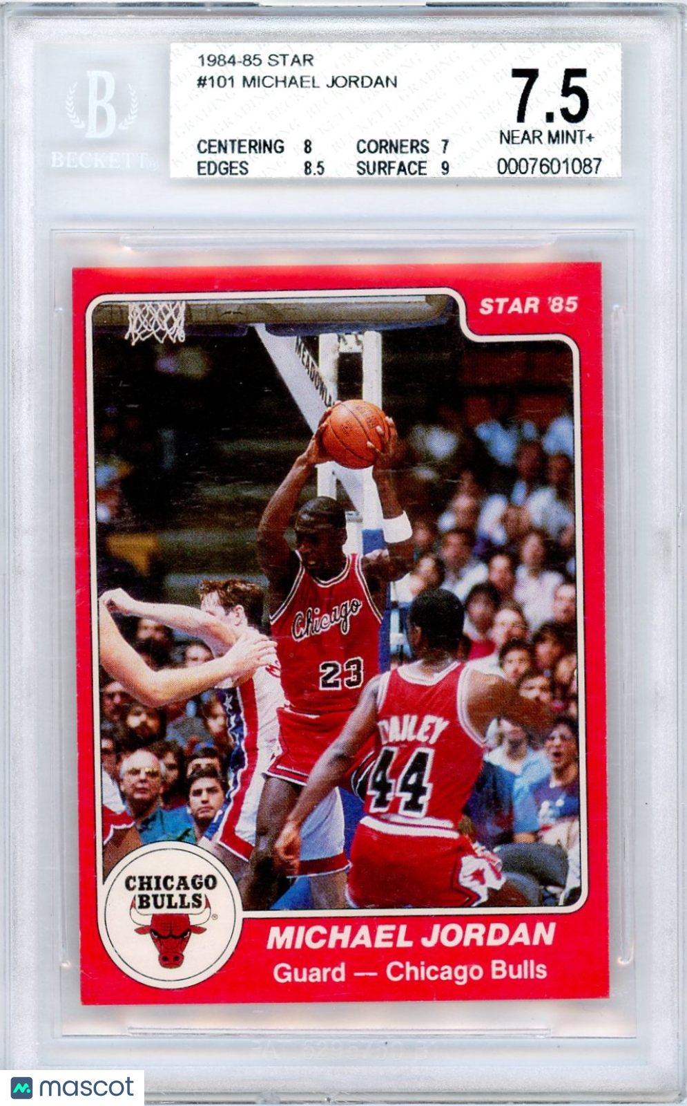 1984 Star Michael Jordan XRC #101 BGS 7.5