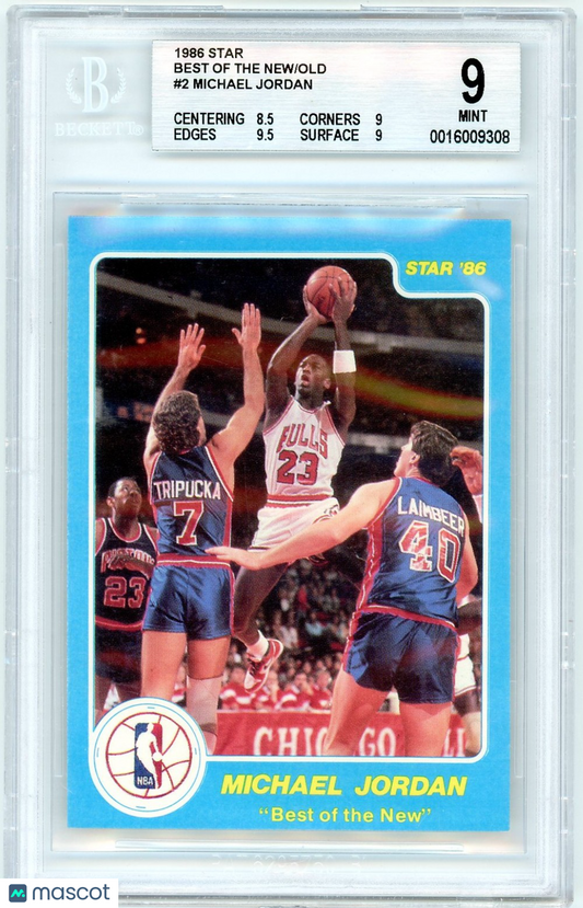 1986 Star Best of the New/Old Michael Jordan #2 BGS 9