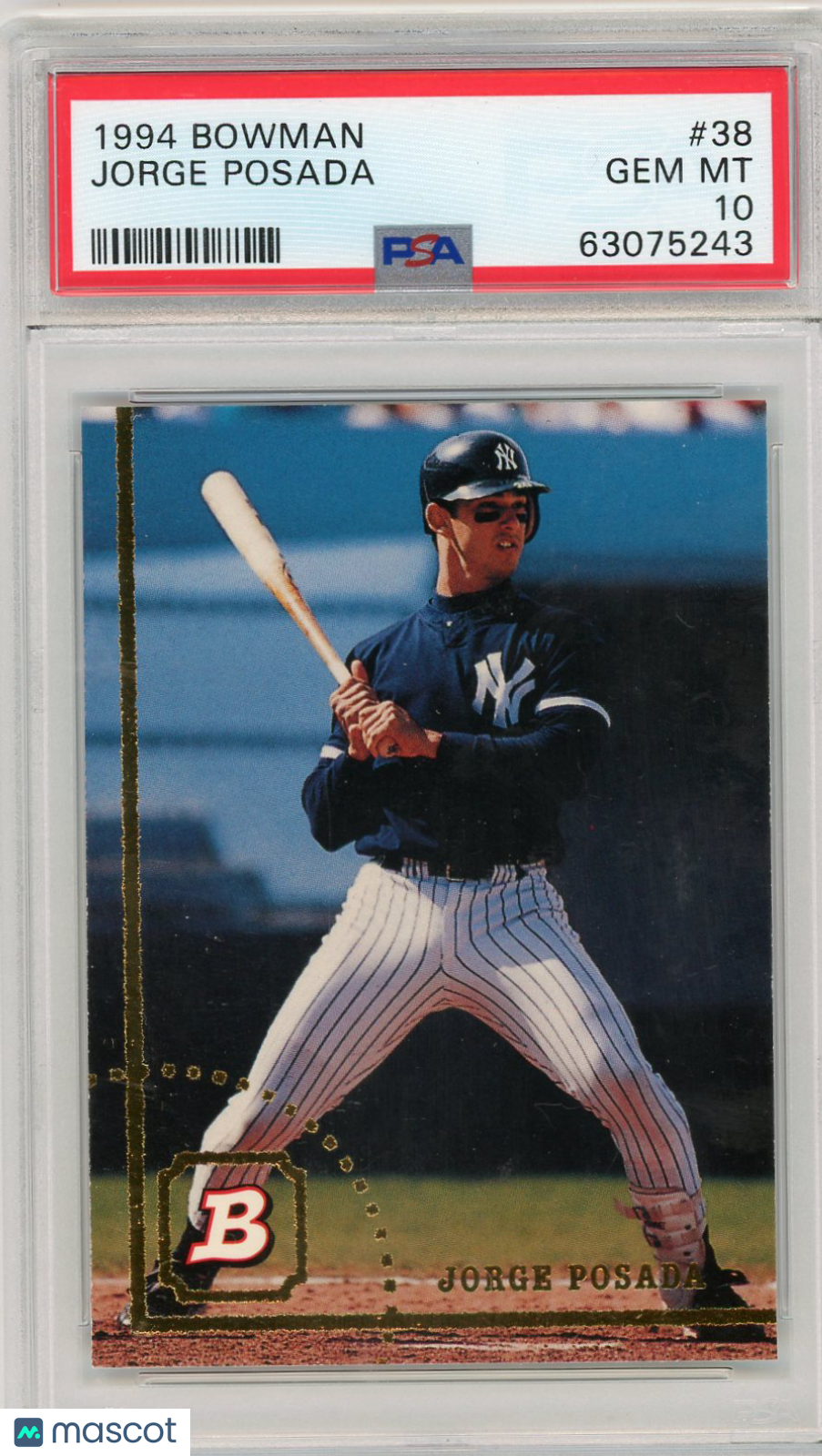 1994 Bowman Jorge Posada #38 PSA 10
