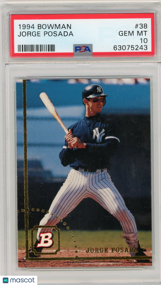 1994 Bowman Jorge Posada #38 PSA 10