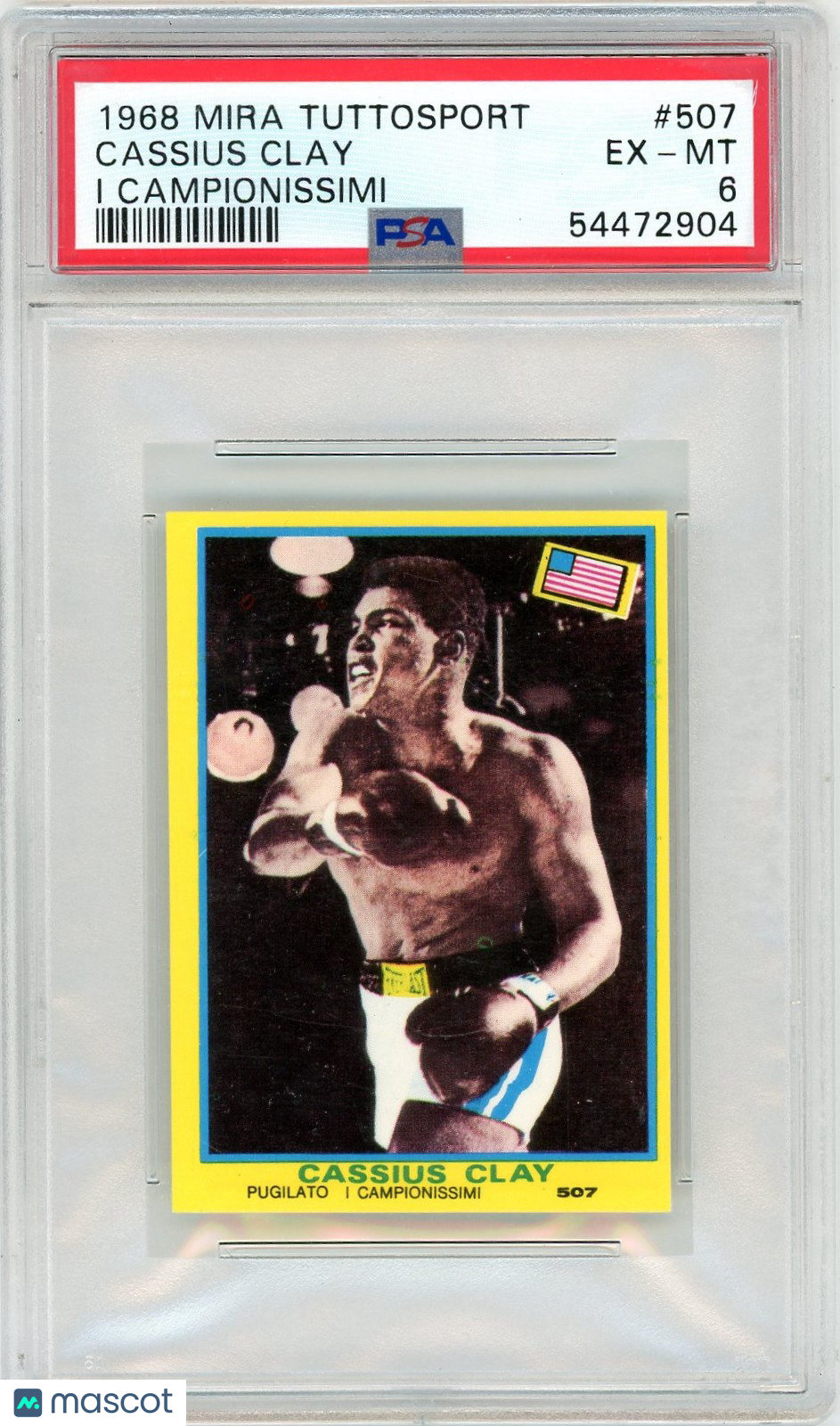 1968 Mira Tuttosport I Campionissimi Cassius Clay #507 PSA 6