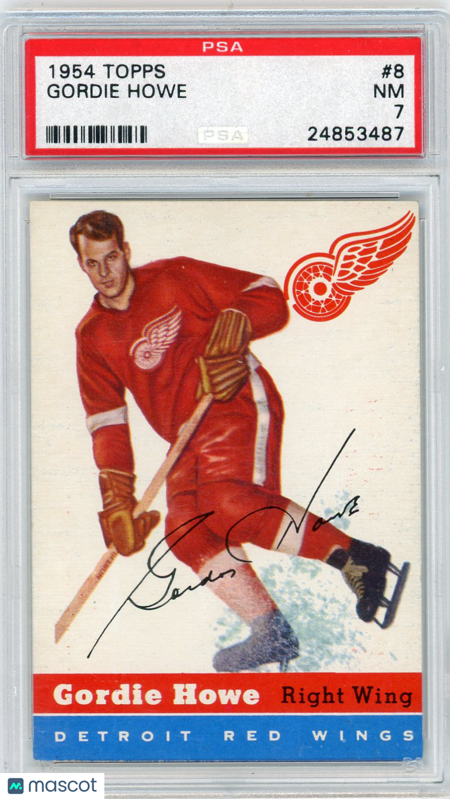 1954 Topps Gordie Howe #8 PSA 7