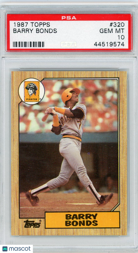 1987 Topps Barry Bonds #320 PSA 10