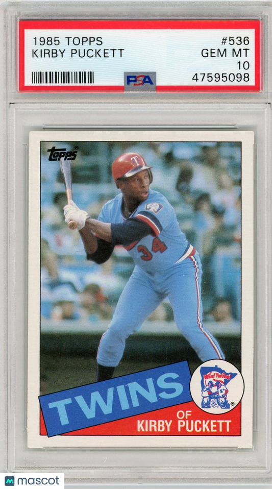 1985 Topps Kirby Puckett #536 PSA 10