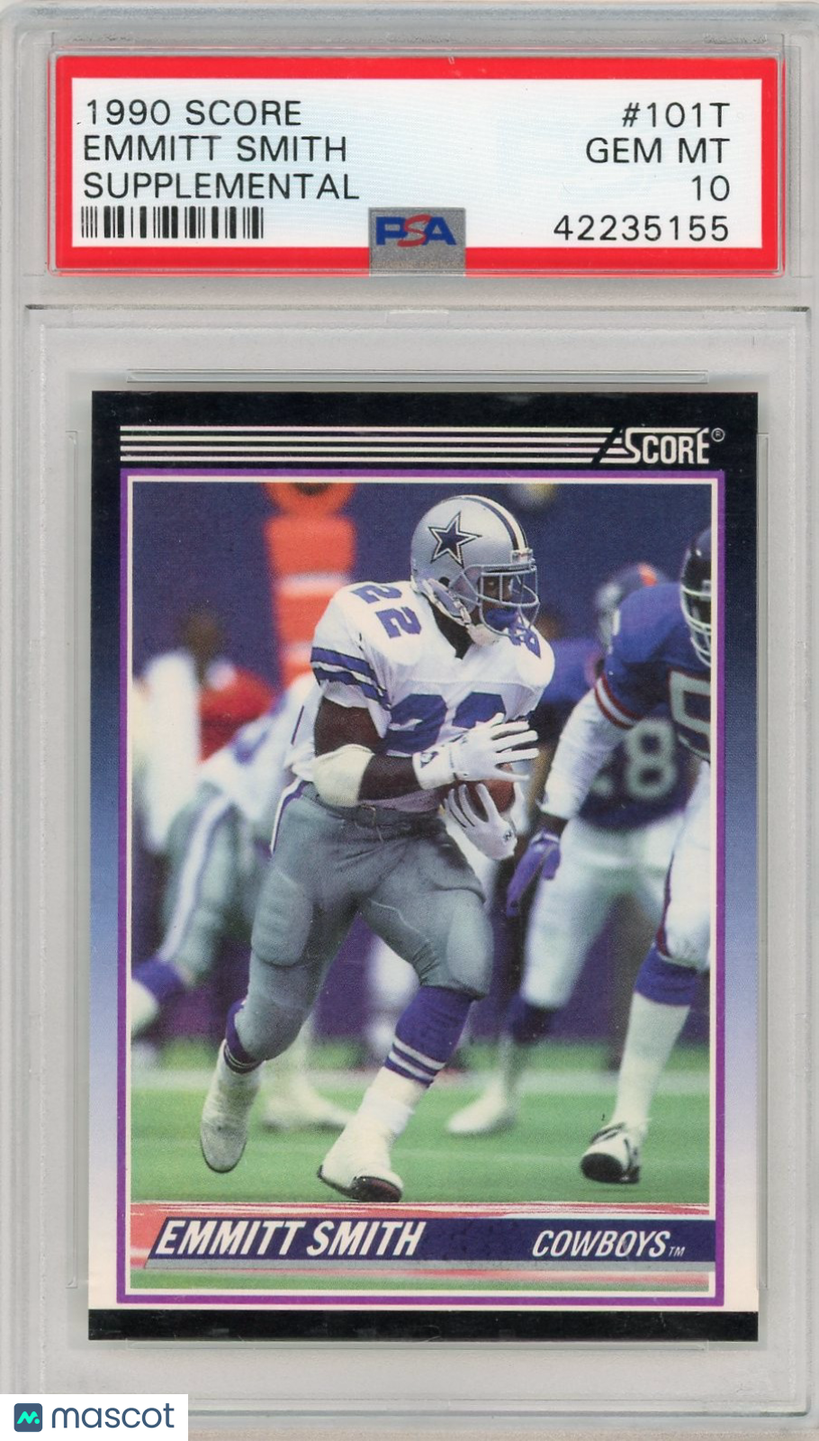 1990 Score Supplemental Emmitt Smith #101T PSA 10