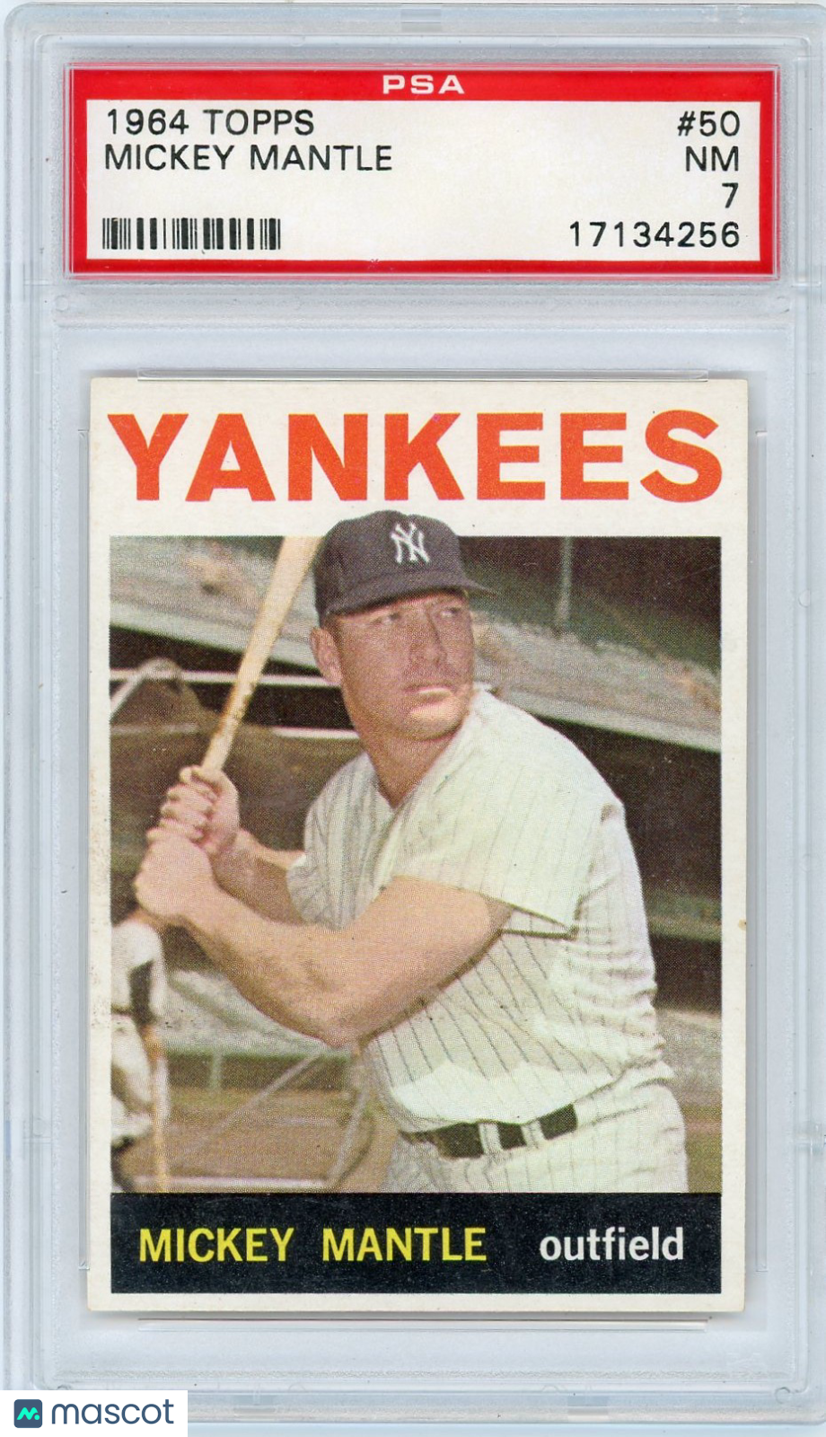 1964 Topps Mickey Mantle #50 PSA 7
