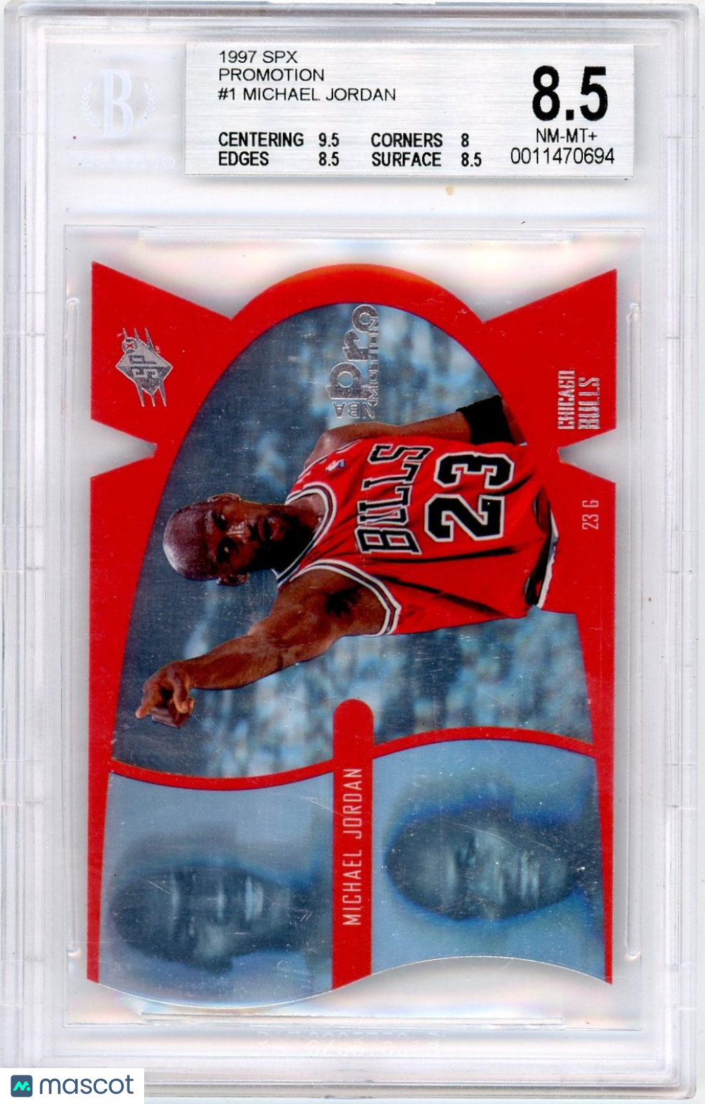 1997 SPx ProMotion Michael Jordan #1 BGS 8.5